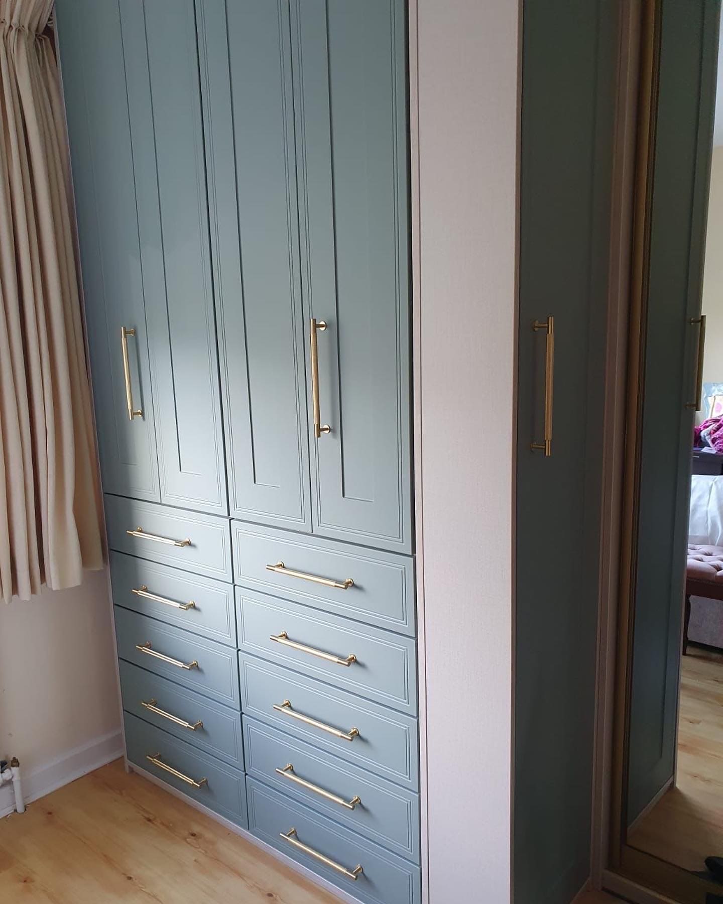 Fjord Green Fitted Hinged Wardrobe
