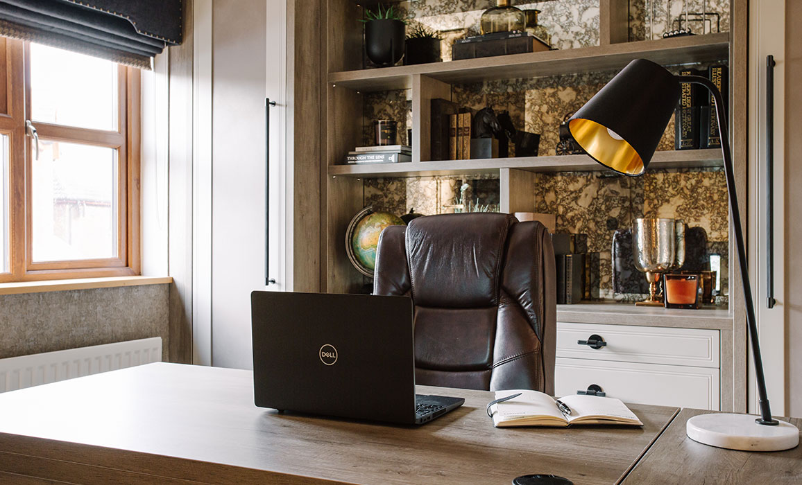 fitted shelves home office