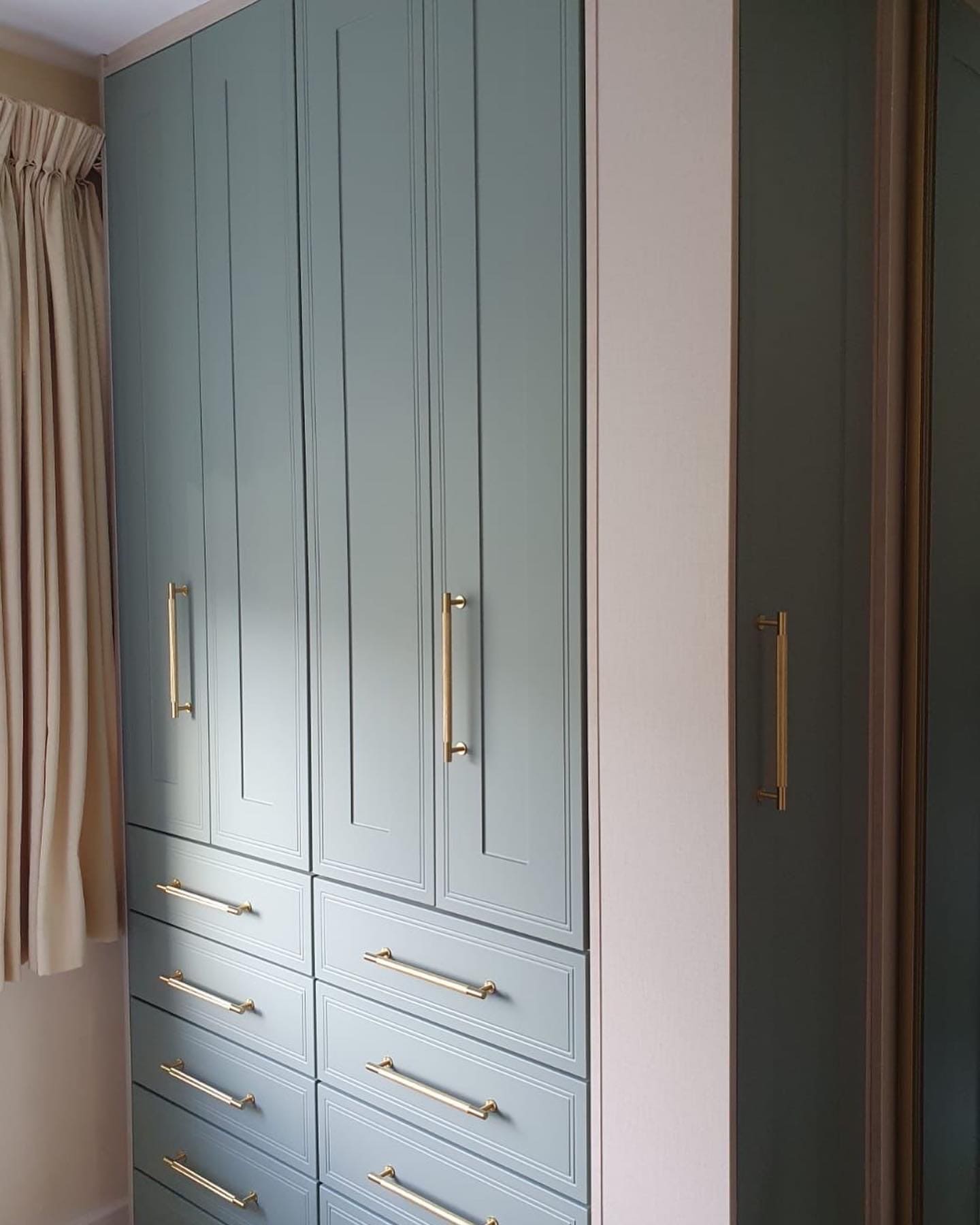 Fjord Green Fitted Hinged Wardrobe