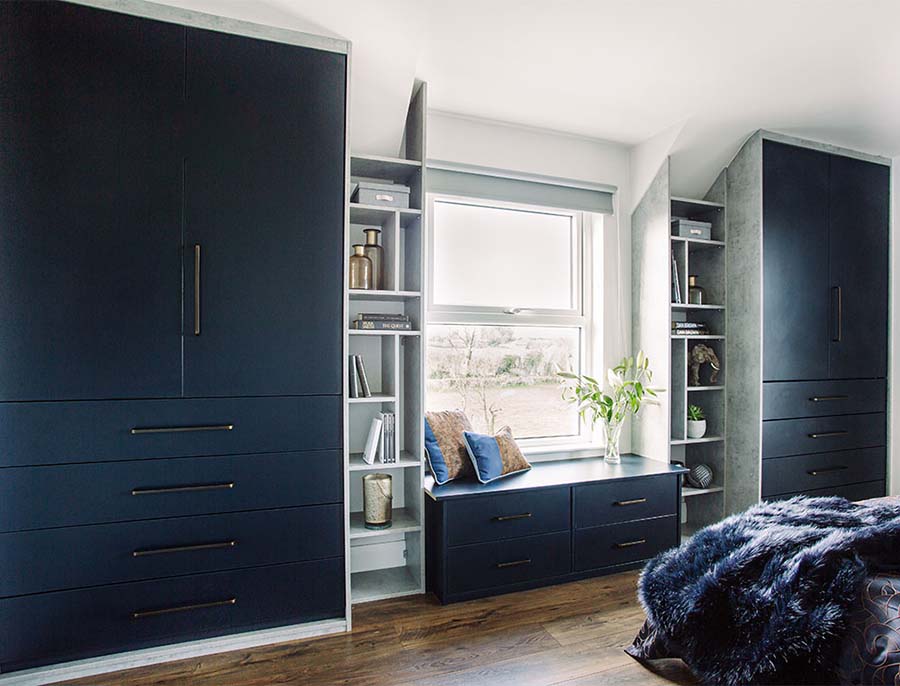 boot room with bifold wardrobes