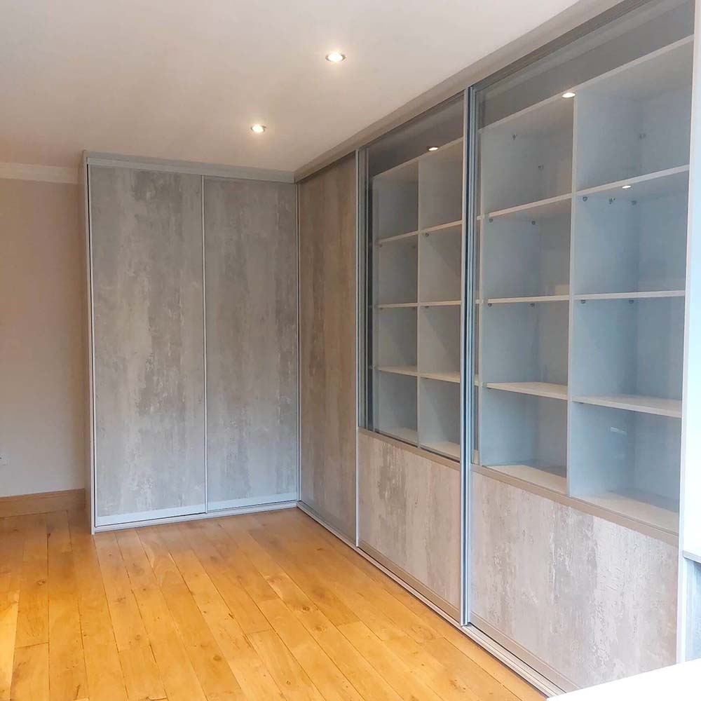 textured sliding wardrobe