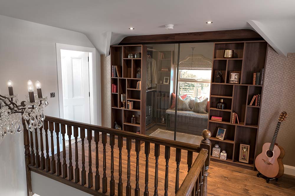 alcove sliding walk in wardrobe