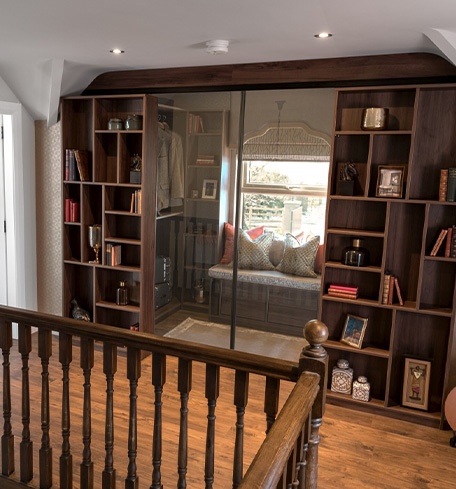 walk in alcove wardrobe